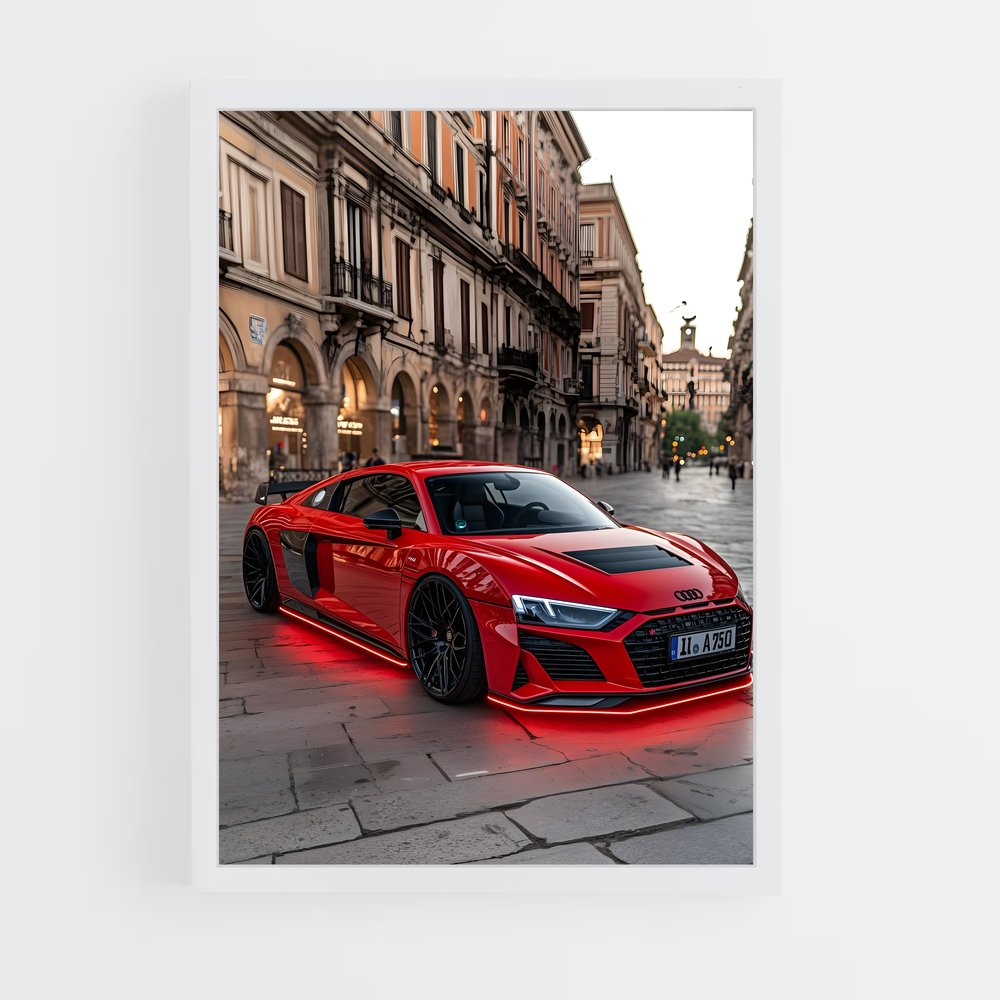 Poster Vitesse Élégante – affiche Audi (vue 3)